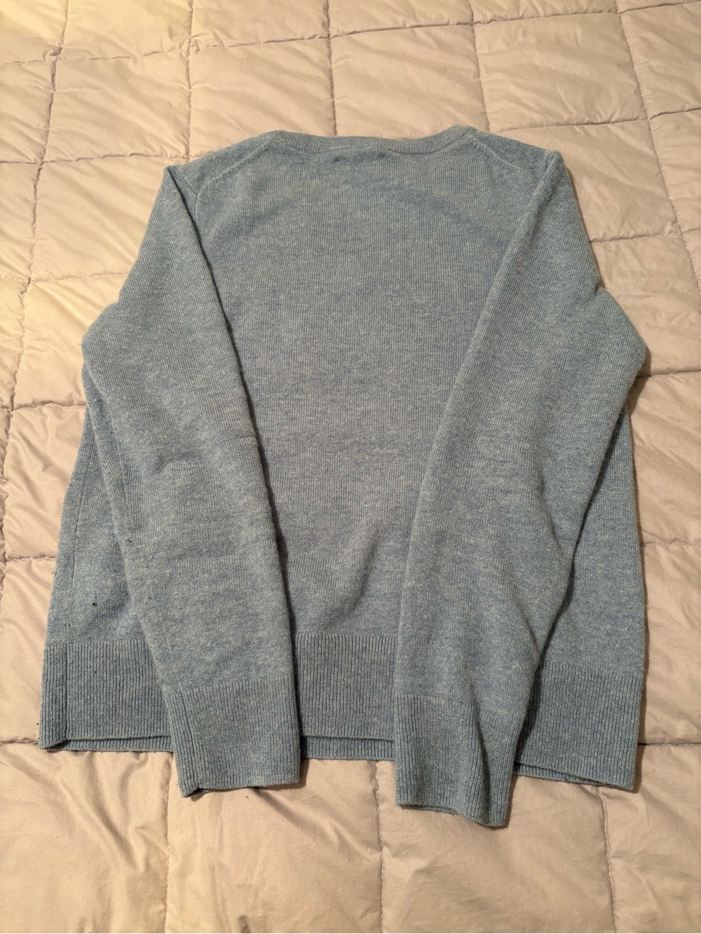 Quince Light Blue women’s cashmere Crewneck Sweater